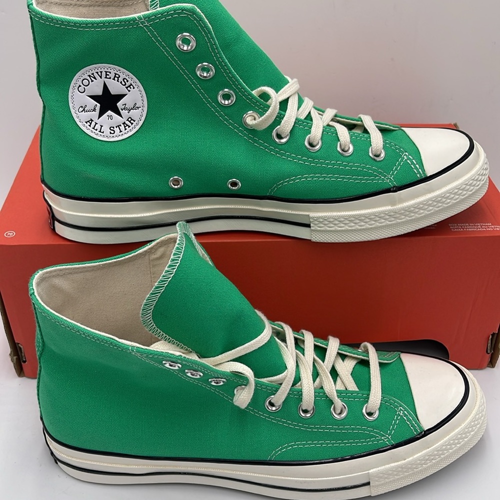 Converse WMNS Emerald High-Top Sneakers A08613F
CHUCK 70 HI
APEX GREEN/EGRET/Wht - Picture 3 of 16